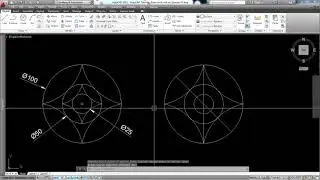 AutoCAD Tutorial: Draw circle and arc Exercise #3