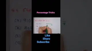 Percentage Tricks/प्रतिशत ट्रिक्स#shorts#tricks