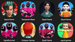 Squid Game, Tempered Glass, Squid Survival, Octopus Games, Squid Games