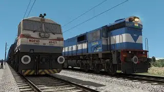 Express Train Journey With WDM3D Locomotive Indian Railways Train Simulator