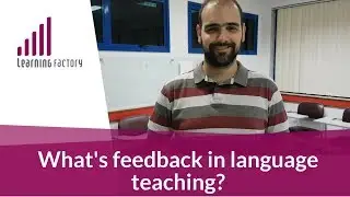 What's Feedback in Language Teaching?