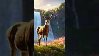 The Deer And Elephant #Deer #elephant