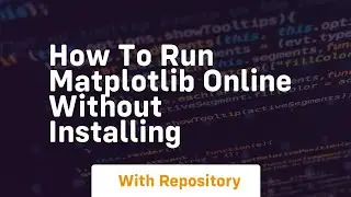 How to run matplotlib online without installing