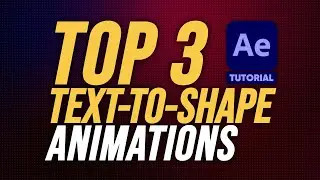 THE BEST Text-to-Shape Animations in After Effects | Tutorial