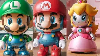 Mario Brothers in Toy Robot Form