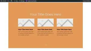 Inject a 3 columns Row inside a Divi Slider - 