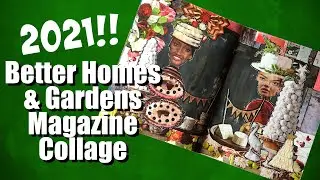 Better Homes and Gardens Christmas 2021 Magazine Collage Art Journal