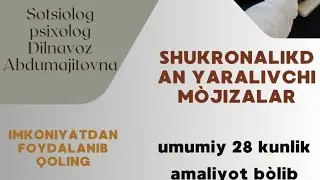 6-patok shukronalikdan yaraluvchi mojizalar kursimiz natijalar