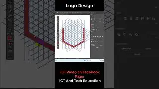 Simple Grid logo design illustrator How to design a logo Graphic Design 7 #shorts