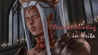 Vega the 2nd Saint - Digital Art Painting Process (cc commentary)