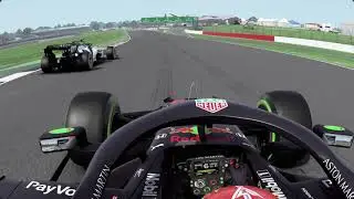 F1 2020 Alex Albon fighting with Daniil Kvyat during qualification in Silverstone