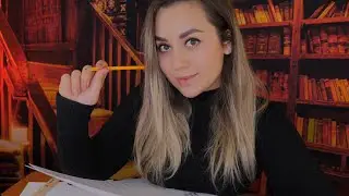 ASMR In the library 📖 | Learn with me | Role Play | Background for study and work ✏️ 📖