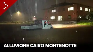 Alluvione a Cairo Montenotte (Savona), il Bormida esonda 2 volte. Allagamenti a Carcare e Altare