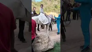 Сюй Кай и Цзин Тянь на съёмках дорамы 