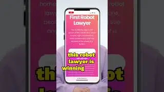 Introducing worlds first robot lawyer in 2023  #AI #Robot￼