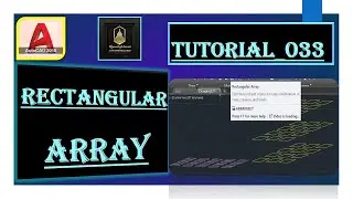 Rectangular Array in AutoCAD/ रेक्टेंगुलर ऐरे। (Part 1) 