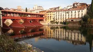 Северная Италия. Венето. Город Бассано-дель-Граппа