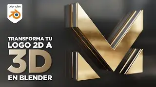 Como Transformar tu Logo 2D a 3D en Blender 3.0 - Cycles X