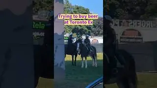Trying to buy beer at the Canadian National Exhibition....