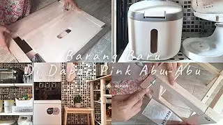 BUKA PAKET BARANG BARU‼️ DIDAPUR PINK ABU-ABU, MATCHING DAPUR LEBIH RAPIH 