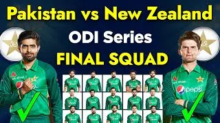 Nz Tour Of Pakistan | Team Pakistan Final Odi Squad vs Nz | Pakistan vs New Zealand 2023 Odi Squad