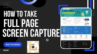 How to Capture full page screenshot || full webpage screen capture