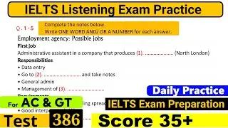 IELTS Listening Practice Test 2025 with Answers [Real Exam - 386 ]