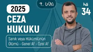34) Ceza Hukuku KAMPI - Sanık veya Hükümlünün Ölümü - Genel Af - Özel Af - Murat AKSEL