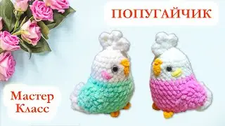 🦜 Попугай вязаный крючком / Плюшевый попугайчик - Мастер класс