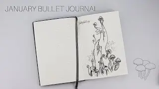 Bullet Journal January | PLAN WITH ME | Mushrooms