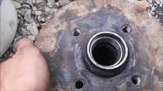 Подшипники задней ступицы Seat Ibiza (VW Polo).  Замена