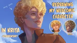 Drawing my Webcomic Character in Krita (+ voiceover commentary)