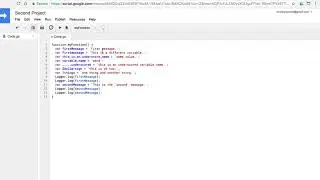 Variable Names: Introduction to Programming with Google Sheets 07-D