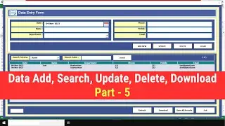 Creating Advanced Excel User Form Step by Step with Excel VBA - Part 5