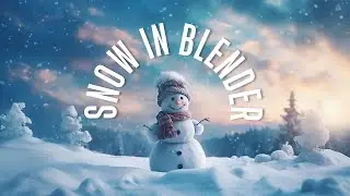 How to create snow in blender || blender 4.0 tutorial