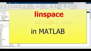 linspace in MATLAB