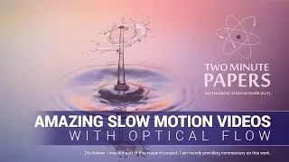 Amazing Slow Motion Videos With Optical Flow | Two Minute Papers 