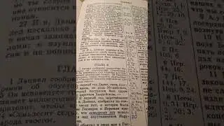 События начала последней седьмины и до нее.