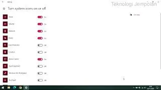 Cara Menampilkan Ikon di Notification Area Taskbar
