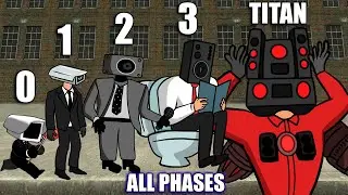 Friday Night Funkin' Vs Skibidi Toilet | SPEAKERMAN & CAMERAMAN ALL PHASES - (New Skibidi) FNF Mod