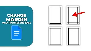 How to change margin only from second page in Google Docs