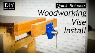 Woodworking Vise Install I Eclipse Quick Release! 4K