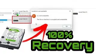 Local file or directory is corrupt and unreachable | Repair corrupt hard drive