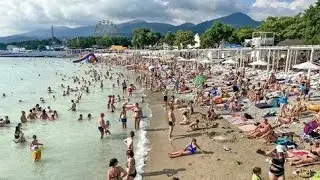 Туда где Море  в прямом эфире! Кабардинка пляж Коралл