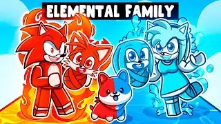 Having An ELEMENTAL SONIC FAMILY in Roblox!