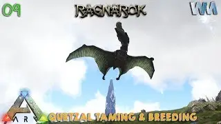 Ark Ragnarok EP09 - Quetzal Taming and Breeding! (GamePlay [Iron Mine]