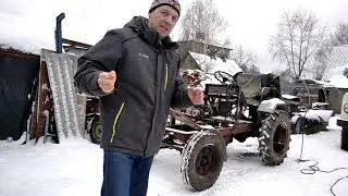 Почти тесла  Электрический трактор Маленький трактор Своими руками Электродвигатель Будет экскаватор