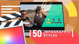 CREATE INFOGRAPHIC ANIMATIONS in Final Cut Pro X [SIMPLE INFOGRAPHICS from FxFactory]