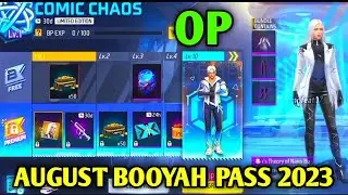 August Booyah Pass Full Review Free Fire 2023 || Free Fire August Booyah Pass 2023 || Booyah Pass