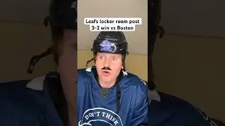 Leafs locker room post 3-2 win vs Boston Bruins